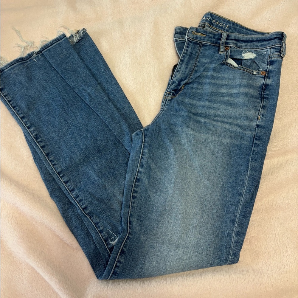 American Eagle Outfitters Super High Rise Flare Jeans
